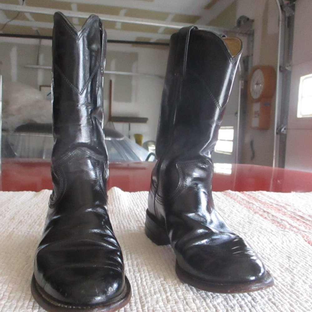 Justin Teen Female Black Riding Boots sz 4.5